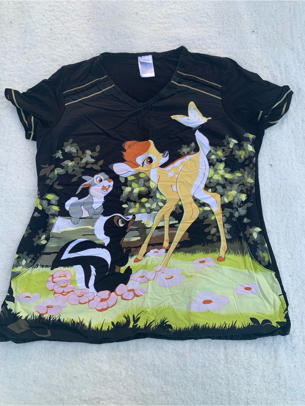 Disney Bambi scrub top Sz s